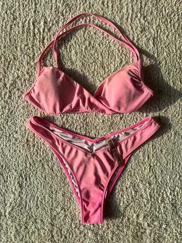 Pink Two-Piece Bikini Set - Size Small - Pink Victoria Secret