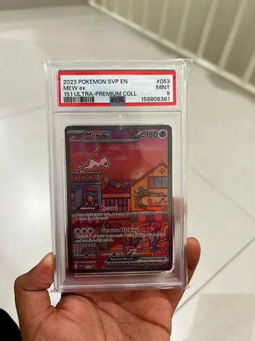 Graded Pokemon card - PSA 9 - mew ex 151 ultra premium collection