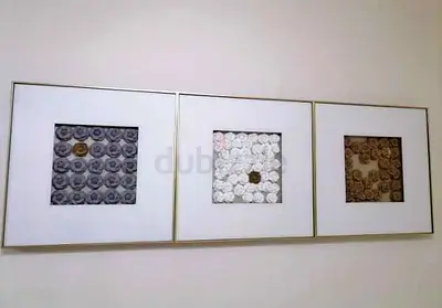 Set of 3 Framed  Rose Floral Wall Art Decor