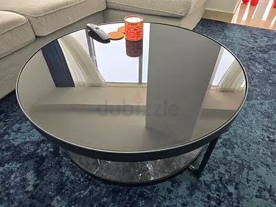 URGENT! Vacating Sale: Round Glass Table
