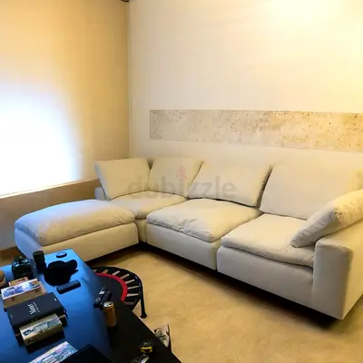 Marina home feather 🪶 filled modular sofa with ottoman