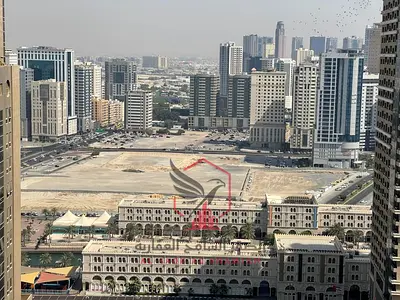 Luxury 3BR apartment for rent in Al Khan living room sea view balcony maid room parking super deluxe finish one month free flexible payment
