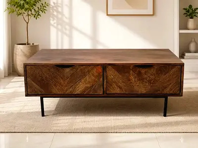 Pottery Barn Solid Wood Coffee Table