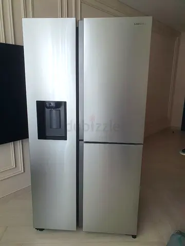 Free delivery Samsung Side-by-Side Refrigerator with Water Dispenser ice maker - Silver