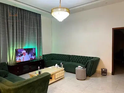 Villa for rent, unfurnished, with split air conditioning, large area, and all rooms are master suites, in Al Yasmin.