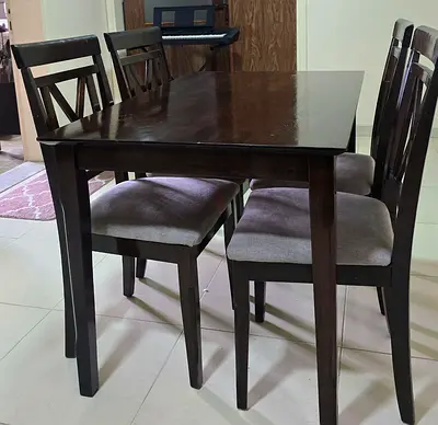 Dining table with chair