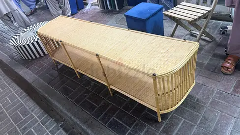 Rattan Coffee Table and TV Console Unit