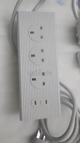 Ikea White Power Extension Strip with 3 Sockets and 2 USB-C Ports