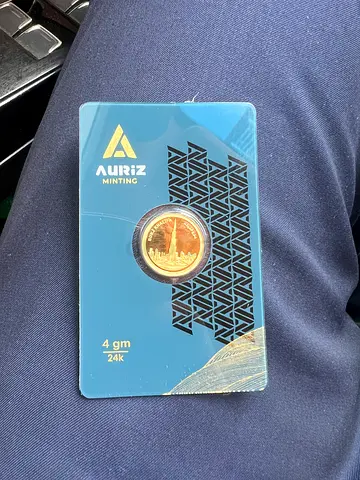 Auriz Minting Burj Khalifa 4gm 24k Gold Coin
