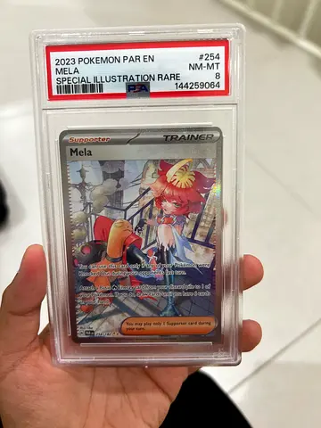 Graded Pokemon card- Mela SIR - PSA 8