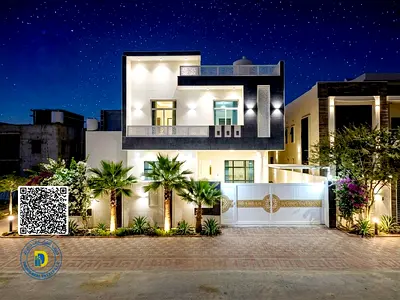 For sale: Al Yasmeen villa, 6BR with roof , including electricity and AC, super deluxe finishing, freehold ,bank financing