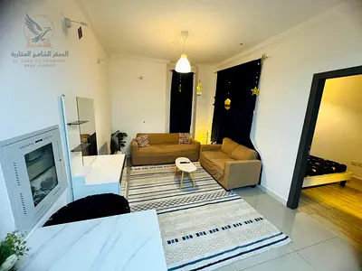 Furnished studio apartment for monthly rent in Al Rashidiya Clock Towers Ajman Brand new furnishings balcony prime location close to amenitie gym