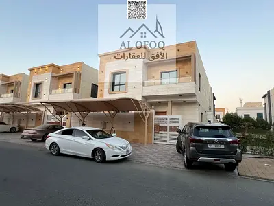 فيلا أول ساكن 5 غرف للإيجار السنوي في الياسمين عجمان | شارع وسكة (شبه كورنر) | مجلس وصالة | 4 دفعات | 125,000 درهم