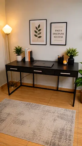 Eichholtz Manhattan Minimalist Charcoal Study Desk