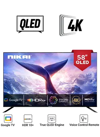 Nikai 58 Inch QLED 4K Smart Google TV