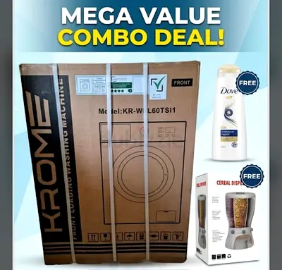 Krome Front-Load Washing Machine (Brand New in Box) - Mega Combo Deal