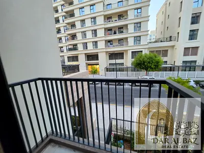 Two-bedroom apartment for sale or rent in Maryam Island, featuring two balconies, a laundry room, a storage room, a gym, a swimming pool, and parking.