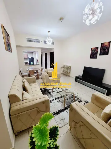 ✨ Luxury apartment for monthly rent, one bedroom and a hall with an open view, fully furnished with elegant furniture and a fully equipped kitchen