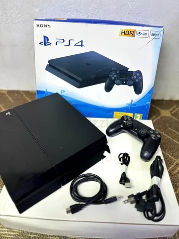 Sony PlayStation 4 fat 500GB with DualShock 4 + Cables - Good Working Condition