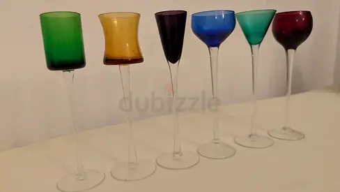 Assorted drinks glasses