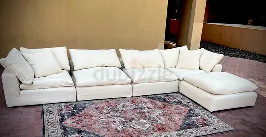 Perfect Condition Marina home sofa and with stool like a new