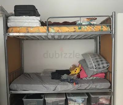 Bunk bed with 2 mattress