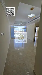 Two-bedroom apartment with a living room, annual rent, second tenant, with private parking.