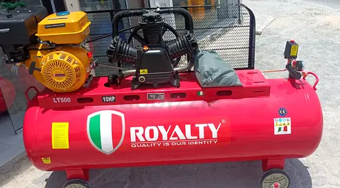 Royalty 500L Air Compressor 10HP Petrol - Good Condition