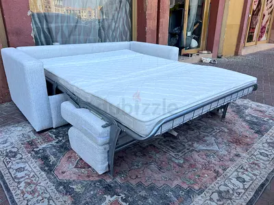 Natuzzi Two Seater Sofa Bed Beige