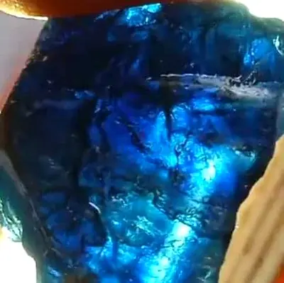 Natural deep blue sapphire