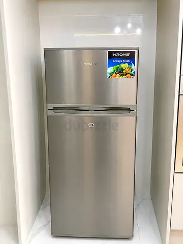 Krome 2-Door Top Freezer Refrigerator - Stainless Steel (brand new)