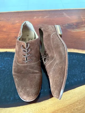 Brown suede men's dress shoes - gently used