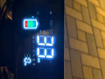 Electric scooter digital dashboard display (used) - speedometer/battery indicator