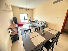 Furnished apartment for annual rent two bedrooms and a living room in Al Nuaimiya Tower Ajman Prime 