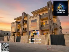 Modern villa clad and covered in natural marble, 4 facades and interior wall, very high-end finishin