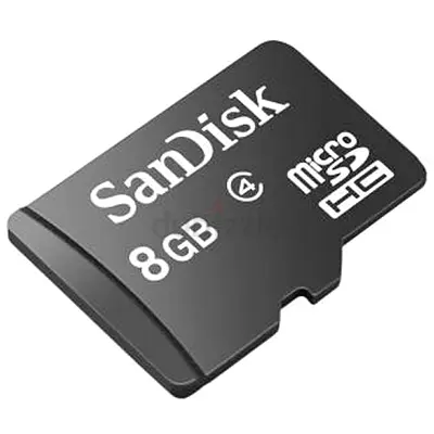 SanDisk 8GB microSDHC memory card - used