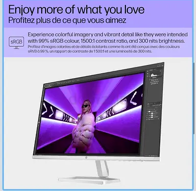 HP 27” Full HD IPS Monitor - Excellent Condition