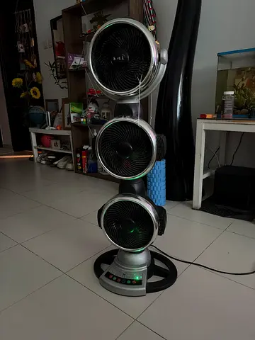 Triple-hood Electric Fan / Air Processor - Working, Good Condition