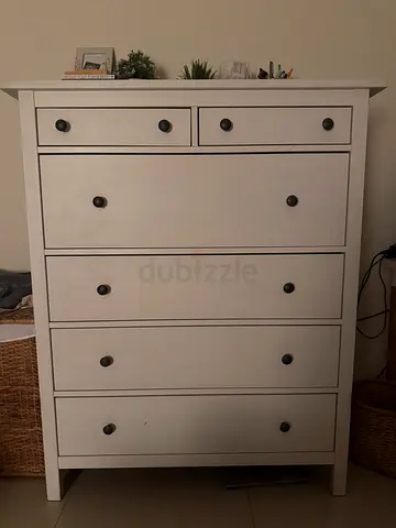 IKEA HEMNES Chest of 6 drawers / dresser with 4 large drawers and 2 small top drawers (IKEA style)