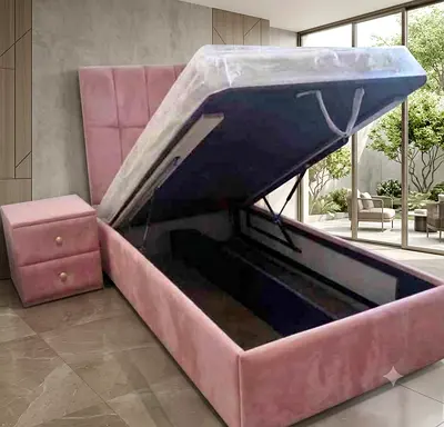 Brand New Single Hydraulic Storage Bed Frame For Sale