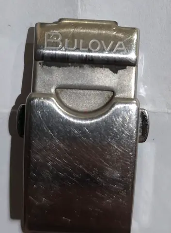 Bulova stainless steel watch clasp / buckle (replacement part)