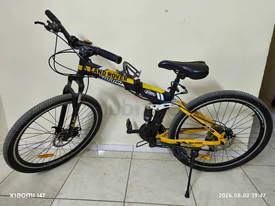 Used Land Rover Full-Suspension Mountain Bike - Yellow/Black, Good Condition