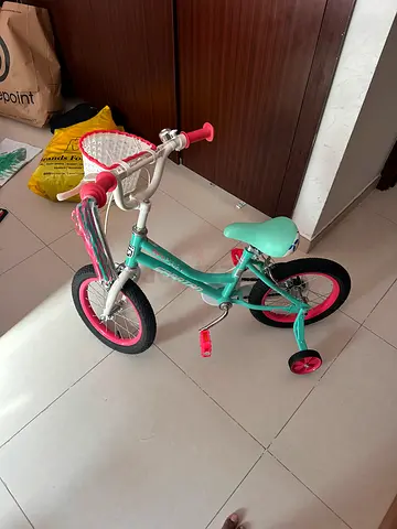 Spartan Flora Kids 12-inch Girls Bicycle with Training Wheels ( price negotiable)