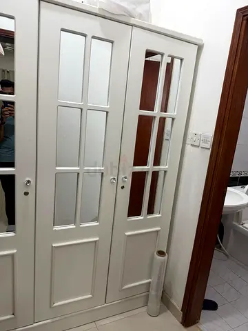 White Three Door Wardrobe