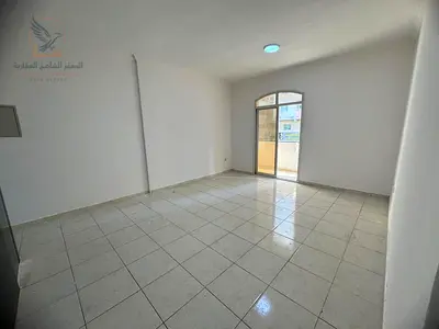 For annual rent in Al Rashidiya 3Ajman a one-bedroom apartment with built-in wardrobes, a spacious kitchen, and an elegant hotel-style entrance