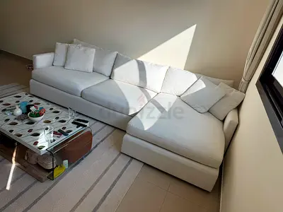 Crate&barrel lounge deep L shape sofa