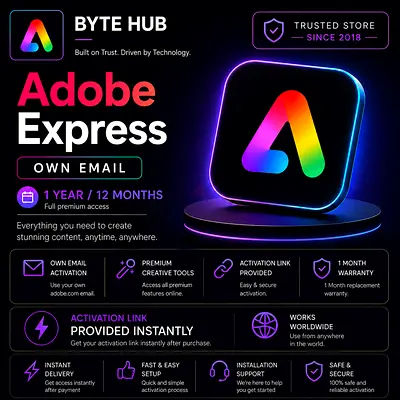 Adobe Express Premium – 12 Months | Own Email