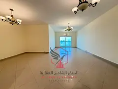 Direct sea view overlooking Al Majaz Theatre – a stunning three-bedroom apartment with a living ro