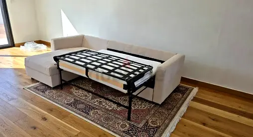 Perfect condition IKEA vimle l'shape sofa bed with storage beige