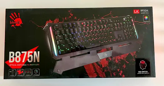 $%&!#$ B875N RGB Gaming Keyboard (Optical Red Switch) - New/In Box